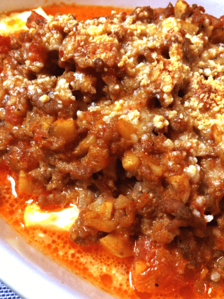 旨みの狂乱。極上味噌ナポリタンのまるごと豆腐グラタン(糖質5.3g)