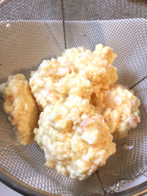 プリプリ海老豆腐のレモンマスタードチーズ(糖質6.7g)