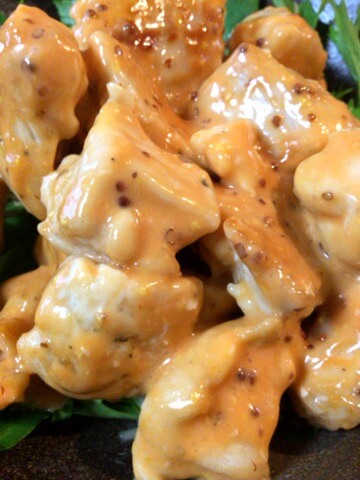 激プリむね肉オーロラマスタード水菜サラダ(糖質6.3g)