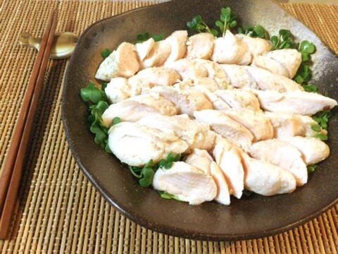 山椒塩麹の絶品90分ささみ鶏ハム(糖質3.1g)