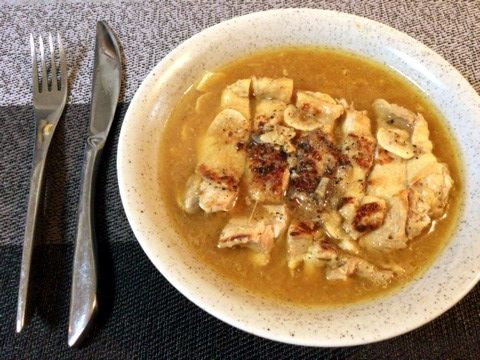 オニオンチキンの柔らか黒胡椒煮ステーキ(糖質5.2g)