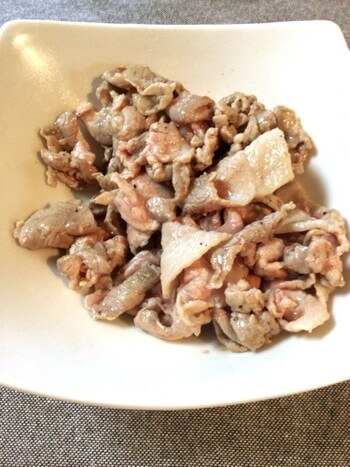 豚コマ茗荷の焦がし醤油生姜焼き（糖質2.4g）