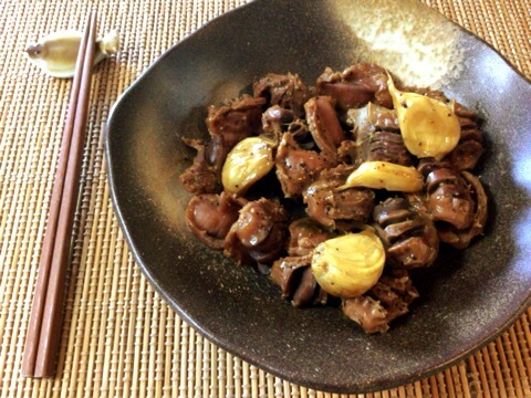 激簡単な砂肝白ワインのバクテー煮込み(糖質4.1g)