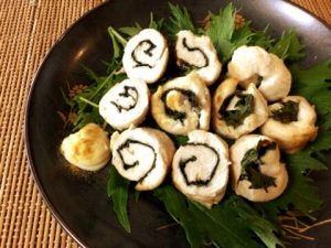 しっとりに迷うマヨクミン大葉海苔ささみロール