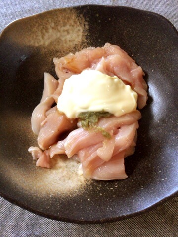 鶏胸卵の柚子胡椒マヨペッパーオーブン