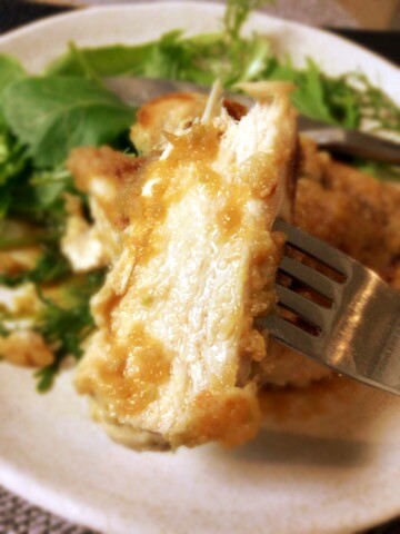 鶏むね林檎シャリアピンバターステーキ