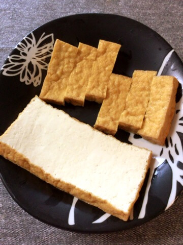 厚揚げほんだしバター醤油のネギマヨ明太焼き