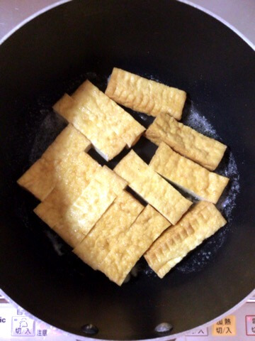 厚揚げほんだしバター醤油のネギマヨ明太焼き