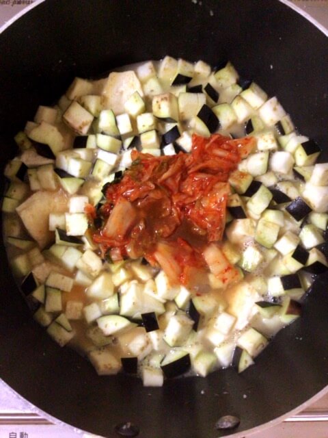 食欲崩壊☆茄子味噌カレー煮込みスンドゥブ