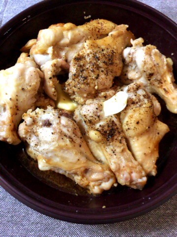 手羽元白髪葱の手羽元白髪葱の濃厚オイスターバター蒸し濃厚オイスターバター蒸し