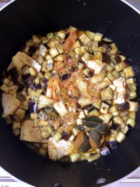 食欲崩壊☆茄子味噌カレー煮込みスンドゥブ