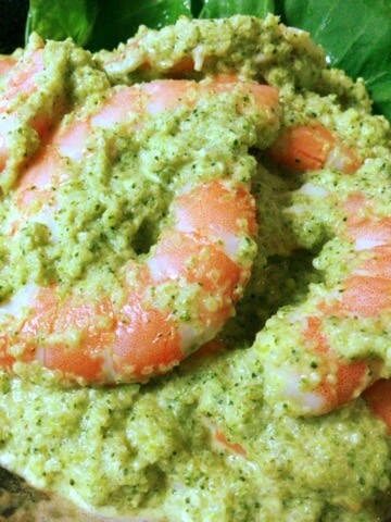 海老ブロッコリーのマヨカレーカマンベール