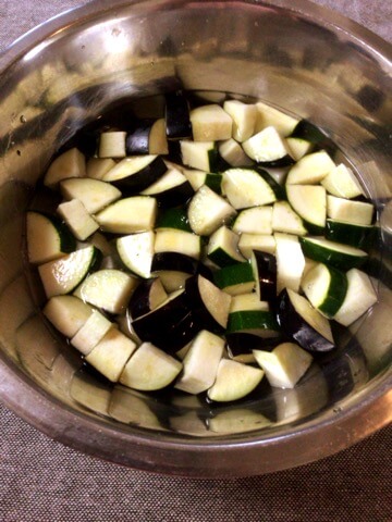 柔らかチキンの和風だしカレーラタトゥイユ