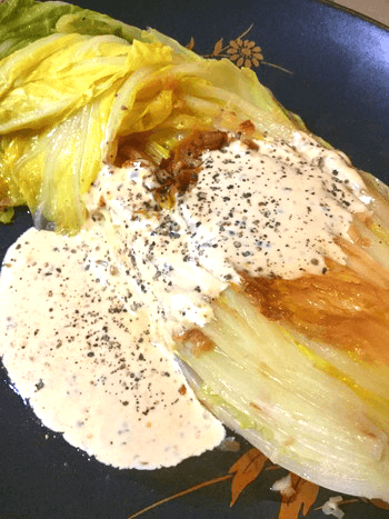焦がし大蒜の低温白菜ジンジャーオイマヨ焼き
