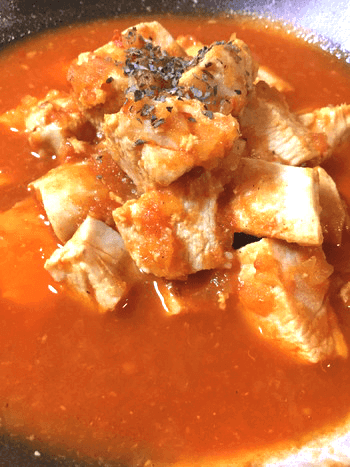 欲張りな逸品。生姜バターカレーのチキンミネストローネ(糖質8.7g)