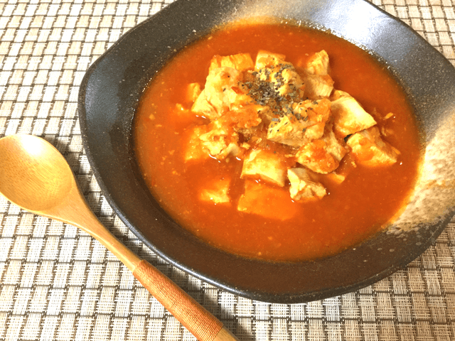 欲張りな逸品。生姜バターカレーのチキンミネストローネ(糖質8.7g)