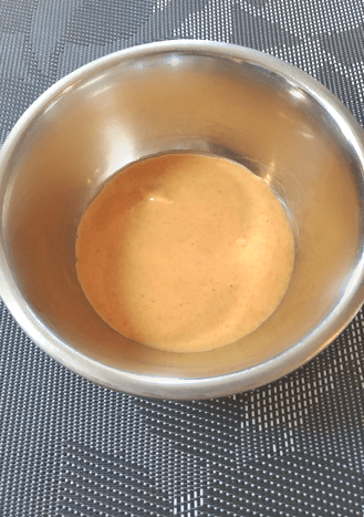 カリカリ豚こまオーロラカレークミン水菜サラダ