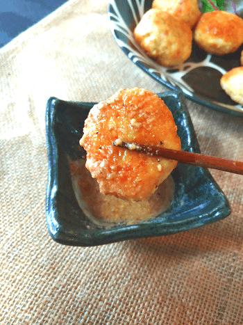 白だし胡麻ペッパーの明石風激フワ海老ナゲット