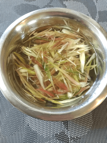 茗荷白身のフワシャキとろろ昆布柚子胡椒