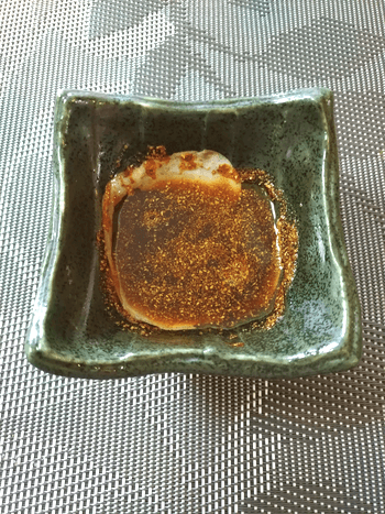 蜂蜜山椒醤油の甘トロネギ串焼き