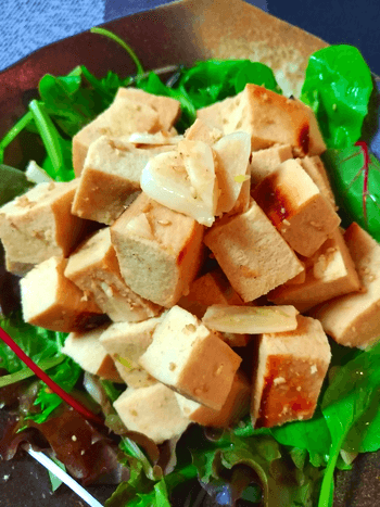 ふんわり高野豆腐のガーリック棒棒鶏煮