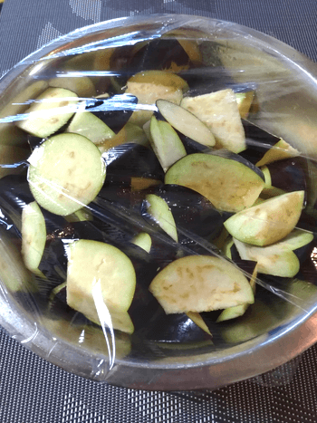 レンチン最強の冷製白だし辛子茄子
