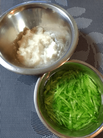 おろし搾菜ポン酢の激盛り水切り豆腐サラダ
