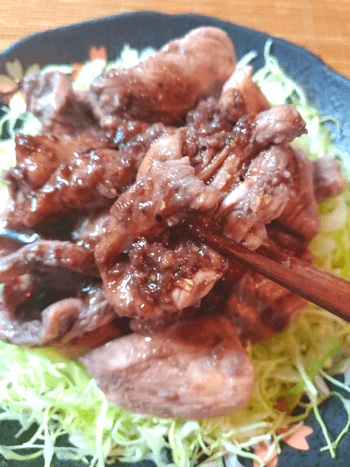 激柔鶏むねの美味しいガーリック生姜焼き