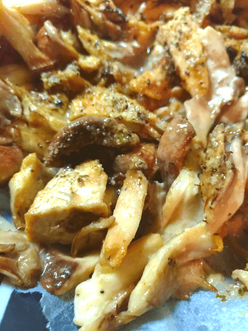 バジルクミン粉チーズ茸祭り
