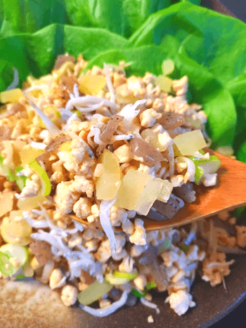 がっつり満足感。沢庵シラスバター醤油の和風ネギ炒飯風(糖質5.0g)
