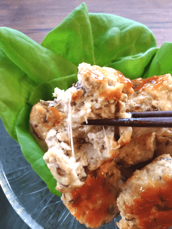 簡単調味料ゼロ!猛烈美味しい塩昆布チーズ鯖チキン団子(糖質3.5g)
