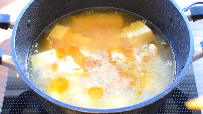 名店の極上スープ！濃厚豆乳塩麹の飲み干し参鶏湯（糖質7.6g）